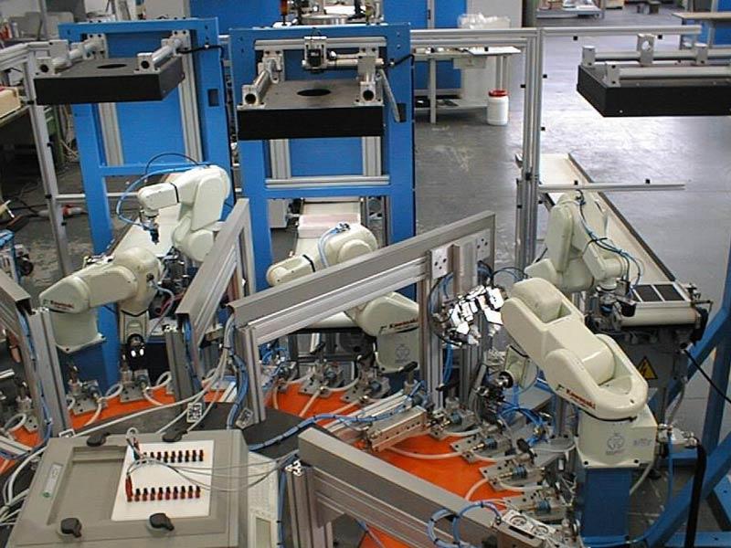 Impianti robotizzati assemblaggio Tiesse Robot