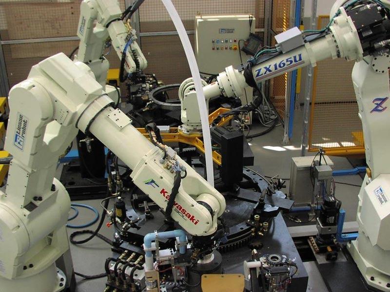Impianti robotizzati assemblaggio Tiesse Robot