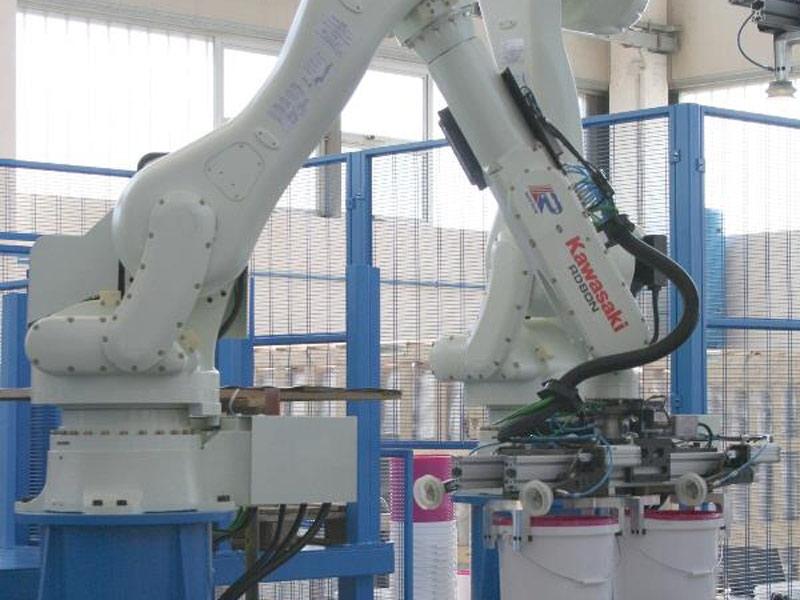 Impianti robotizzati pallettizzazione Tiesse Robot