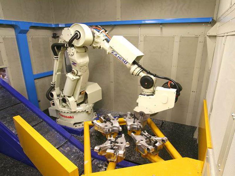 Impianti robotizzati taglio e sbavatura Tiesse Robot