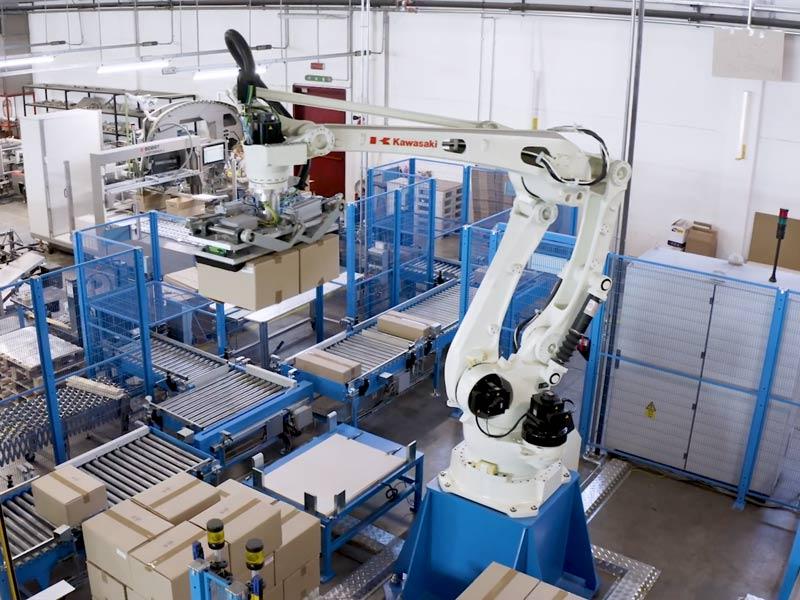 automazione industriale pallettizzazione Tiesse Robot