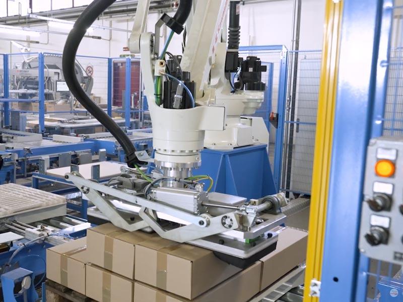 automazione industriale pallettizzazione Tiesse Robot